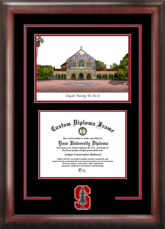 Picture of Campus Images CA932SG Stanford University Spirit Graduate Frame with Campus Image