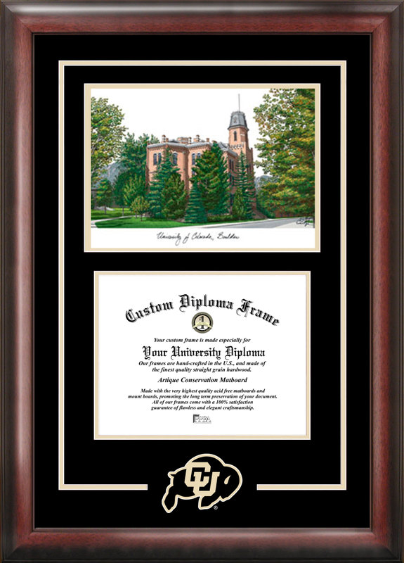 Picture of Campus Images CO995SG University of Colorado  BoulderSpirit Graduate Frame with Campus Image