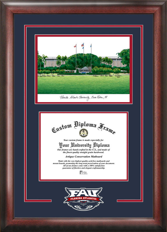 Picture of Campus Images FL986SG Florida Atlantic University Spirit Graduate Frame
