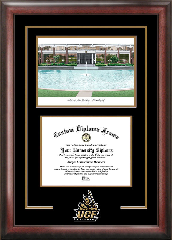 Picture of Campus Images FL998SG University of Central Florida Spirit Graduate Frame with Campus Image