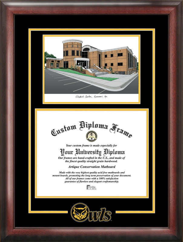 Picture of Campus Images GA986SG Kennesaw State University Spirit Graduate Frame with Campus Image