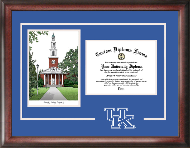 Picture of Campus Images KY998SG University of Kentucky Spirit Graduate Frame with Campus Image