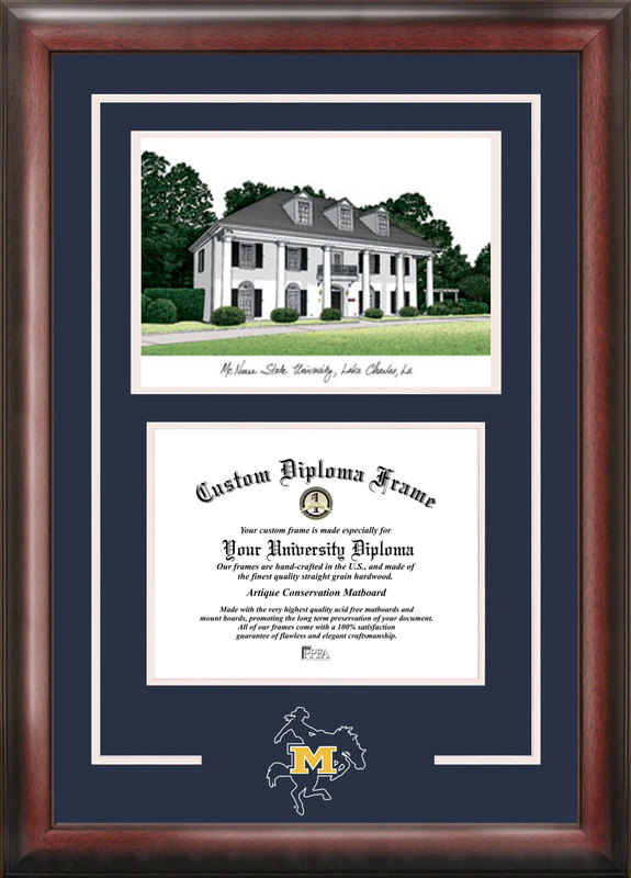 Picture of Campus Images LA996SG McNeese State University Spirit Graduate Frame with Campus Image