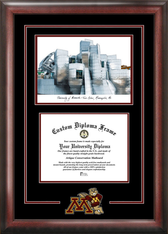 Picture of Campus Images MN999SG University of Minnesota Spirit Graduate Frame with Campus Image