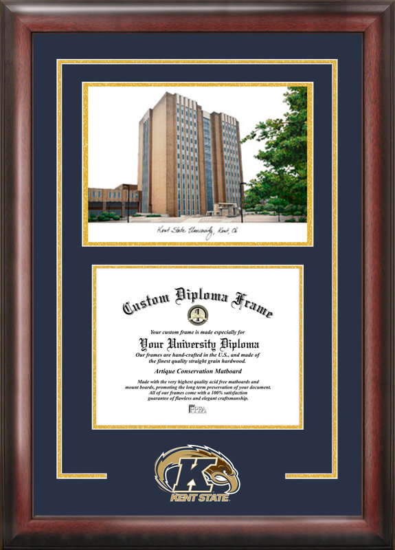 OH989SG KentState University Spirit Graduate Frame with Campus Image