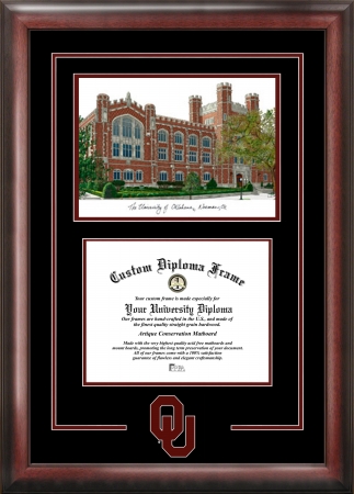 University of OklahomaSpirit Graduate Frame with Campus Image