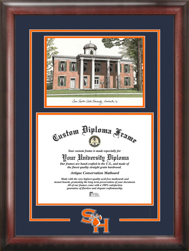 TX988SG Sam Houston State Spirit Graduate Frame with Campus Image