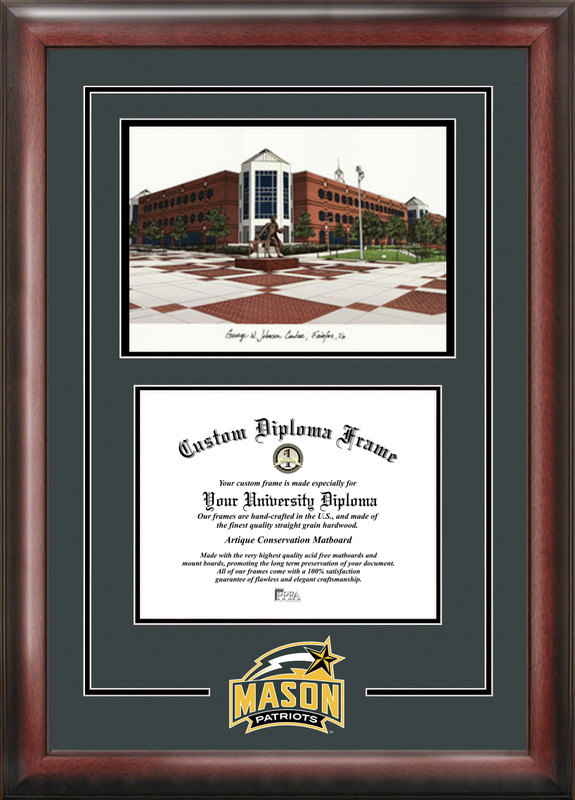 George Mason University Spirit Graduate Frame with Campus Image