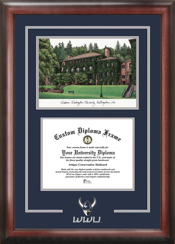 WA997SG Western Washington UniversitySpirit Graduate Frame with Campus Image