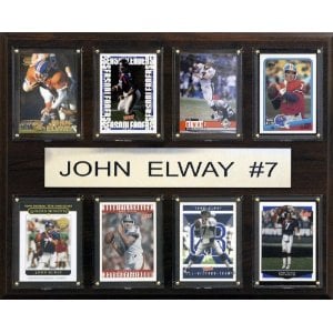 Picture of C & I Collectables 1215ELWAY8C NFL John Elway Denver Broncos 8 Card Plaque