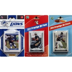 Picture of C & I Collectables 2011LIONSTSC NFL Detroit Lions Licensed 2011 Score Team Set With Twelve Card 2011 Prestige All-Star and Quarterback Set