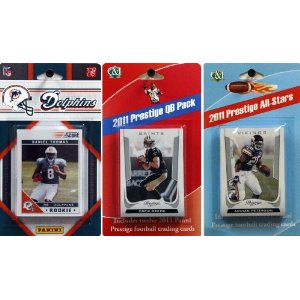 Picture of C & I Collectables 2011DOLPHINSTSC NFL Miami Dolphins Licensed 2011 Score Team Set With Twelve Card 2011 Prestige All-Star and Quarterback Set