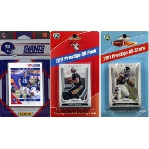 Picture of C & I Collectables 2011NYGTSC NFL New York Giants Licensed 2011 Score Team Set With Twelve Card 2011 Prestige All-Star and Quarterback Set