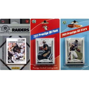 Picture of C & I Collectables 2011RAIDERSTSC NFL Oakland Raiders Licensed 2011 Score Team Set With Twelve Card 2011 Prestige All-Star and Quarterback Set