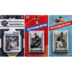 Picture of C & I Collectables 2011SEAHAWKSTSC NFL Seattle Seahawks Licensed 2011 Score Team Set With Twelve Card 2011 Prestige All-Star and Quarterback Set