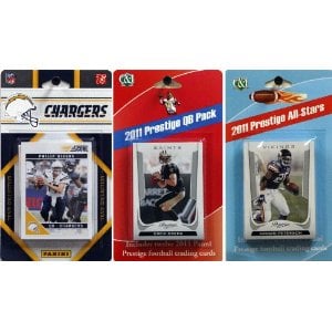 Picture of C & I Collectables 2011CHARGERSTSC NFL San Diego Chargers Licensed 2011 Score Team Set With Twelve Card 2011 Prestige All-Star and Quarterback Set