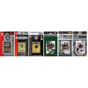 Picture of C & I Collectables RAIDERS611TS NFL Oakland Raiders 6 Different Licensed Trading Card Team Sets