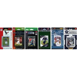 Picture of C & I Collectables SEAHAWKS611TS NFL Seattle Seahawks 6 Different Licensed Trading Card Team Sets