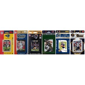 Picture of C & I Collectables RAMS611TS NFL St. Louis Rams 6 Different Licensed Trading Card Team Sets