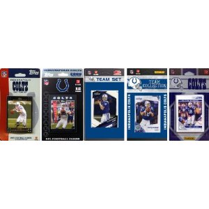 Picture of C & I Collectables COLTS511TS NFL Indianapolis Colts 5 Different Licensed Trading Card Team Sets