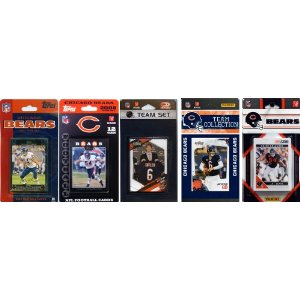 Picture of C & I Collectables BEARS511TS NFL Chicago Bears 5 Different Licensed Trading Card Team Sets