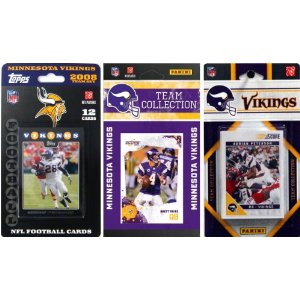Picture of C & I Collectables VIKINGS311TS NFL Minnesota Vikings 3 Different Licensed Trading Card Team Sets