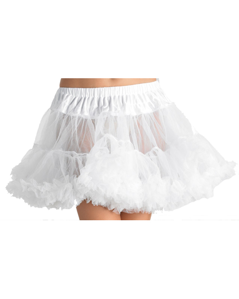 Picture of Leg Avenue 8990XW White Tulle Layered Petticoat Adult Plus