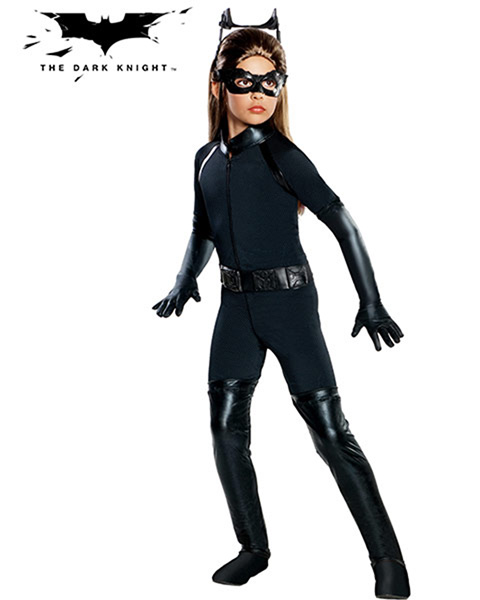 Picture of Rubies R881288-M Girls Deluxe Catwoman Costume MEDIUM