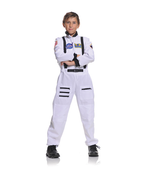 Picture of Underwraps UR26982-M Childs White Astronaut Costume MEDIUM