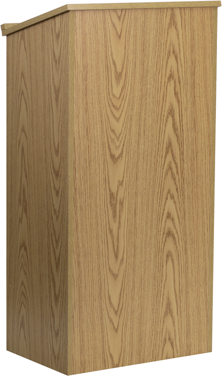 Picture of Flash Furniture MT-M8830-LECT-OAK-GG Oak Stand-Up Lectern
