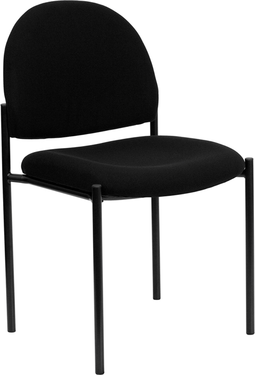 Picture of Flash Furniture BT-515-1-BK-GG Black Fabric Comfortable Stackable Steel Side Chair