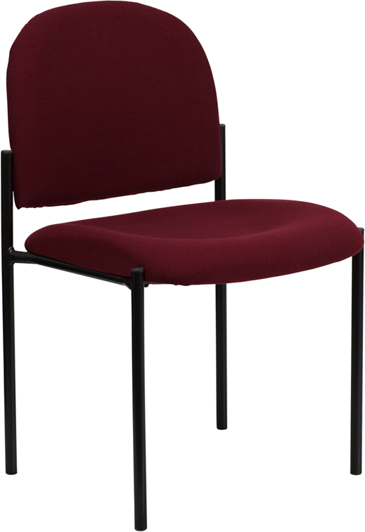Picture of Flash Furniture BT-515-1-BY-GG Burgundy Fabric Comfortable Stackable Steel Side Chair