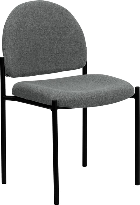 Picture of Flash Furniture BT-515-1-GY-GG Gray Fabric Comfortable Stackable Steel Side Chair