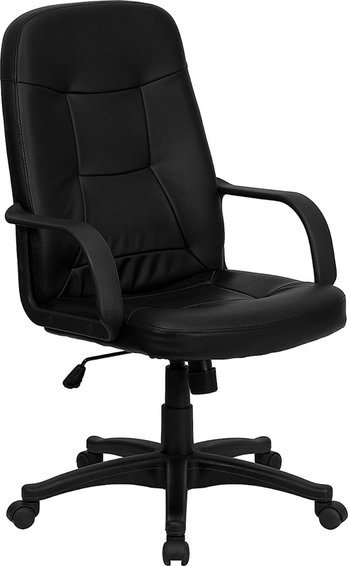 Picture of Flash Furniture H8021-GG High Back Black Glove Vinyl Executive Office Chair
