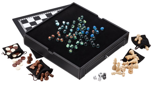 Picture of Mainstreet Classic 55-0207 Mainstreet Classics Chess - Checkers - Backgammon - Chinese Checkers