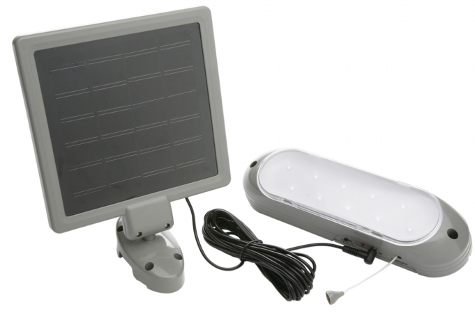 Picture of Coleman Cable L949 10 LED Rechargeable Solar Panel Shed Light