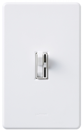 White Single Pole Or 3 Way Toggler CFL-LED Dimm