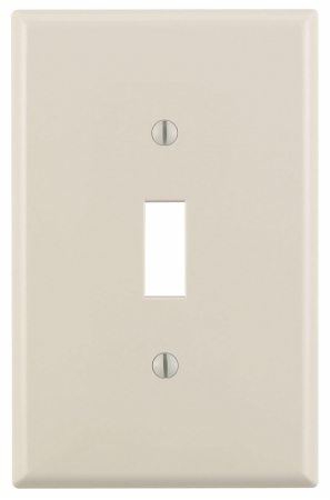 Leviton Mfg R56-78101-00T Light Almond Oversized 1 Gang Toggle Switch Plate