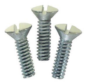 Leviton Mfg C21-86000-PRT 10 Count Ivory Wallplate Screws