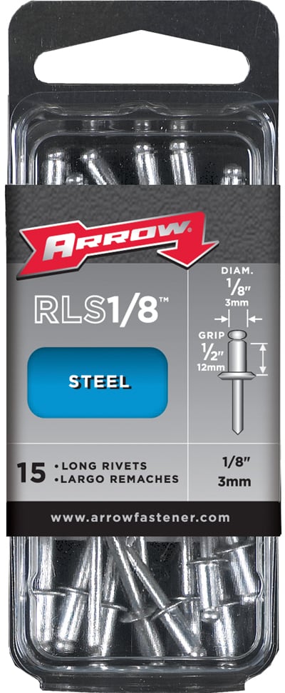 Arrow Fastener Co. RLS.13 15 Count .13 in. Long Steel Rivets