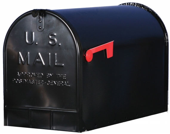Picture of Solar Group Inc ST200B00 Black Jumbo Size Rural Mailbox