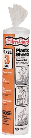 RSHK3510-25C 10 ft. X 25 ft. 3 Millimeter Clear Plastic Sheeting