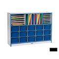 RAINBOW ACCENTS 0415JCWW180 SECTIONAL MOBILE CUBBIE Without trays - BLACK RAINBOW ACCENTS 0415JCWW180 SECTIONAL MOBILE CUBBIE Without trays - BLACK