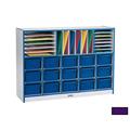 RAINBOW ACCENTS 0416JCWW004 SECTIONAL MOBILE CUBBIE With trays - PURPLE RAINBOW ACCENTS 0416JCWW004 SECTIONAL MOBILE CUBBIE With trays - PURPLE
