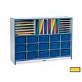 RAINBOW ACCENTS 0416JCWW007 SECTIONAL MOBILE CUBBIE With trays - YELLOW RAINBOW ACCENTS 0416JCWW007 SECTIONAL MOBILE CUBBIE With trays - YELLOW