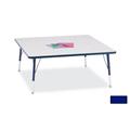 RAINBOW ACCENTS 6418JCE003 KYDZ ACTIVITY TABLE - SQUARE - 48 in. x 48 in. 15 in. - 24 in. HT - GRAY - BLUE RAINBOW ACCENTS 6418JCE003 KYDZ ACTIVITY TABLE - SQUARE - 48 in. x 48 in. 15 in. - 24 in. HT - GRAY - BLUE