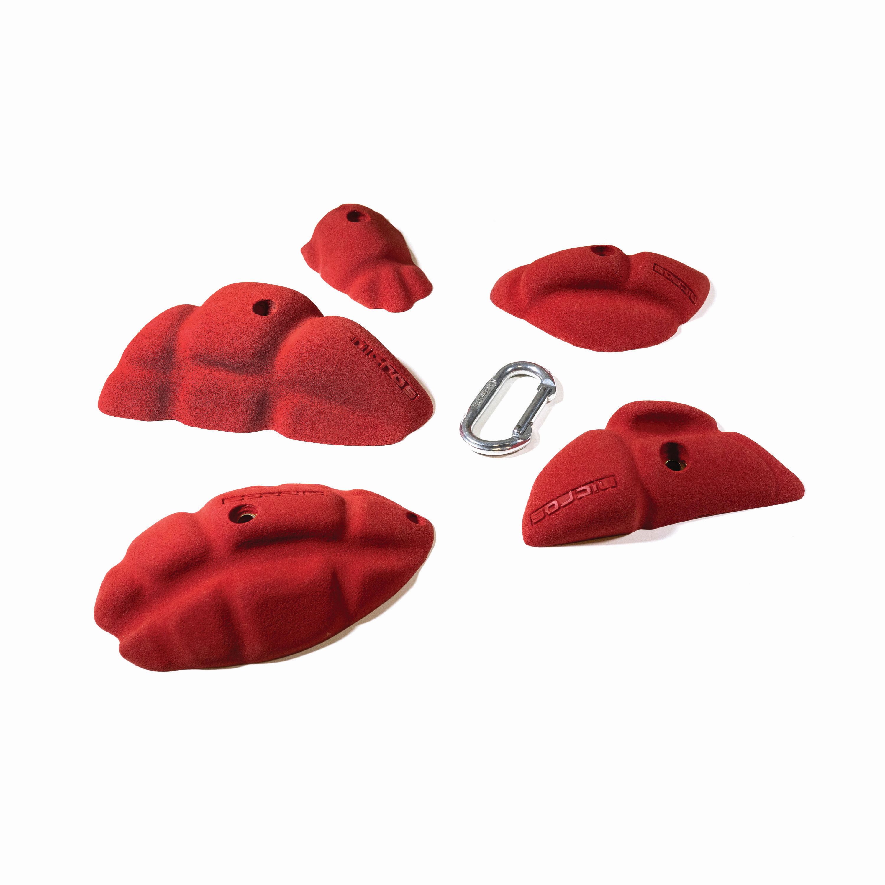 Picture of Nicros HQK Medium Sandstonia Handholds - Red