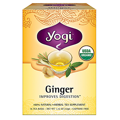 Picture of Yogi 0355115 Organic Herbal Tea Caffeine Free Ginger - 16 Tea Bags