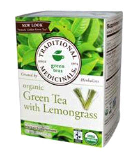 Traditional Medicinals 0669457 Organic Golden Green Tea 16 Wrapped Tea Bags 0.85 oz - 24 g - Case of 6 - 16 Bag
