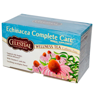 Picture of Celestial Seasonings 0726901 Echinacea Complete Care Wellness Tea Caffeine Free - 20 Tea Bags